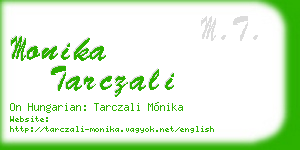monika tarczali business card