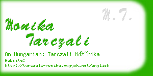 monika tarczali business card